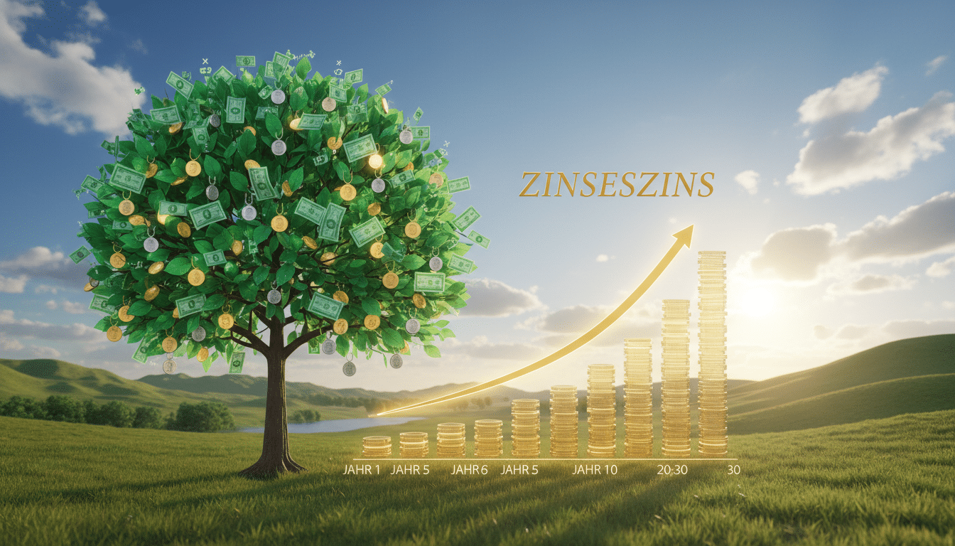 Zinseszins nutzen: So wächst Vermögen über Jahrzehnte